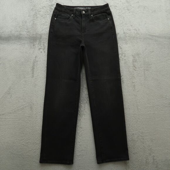 Chico's Jeans Women's Size 00R US-2R Dark Gray High-Rise Straight 28.5" Inseam - Picture 1 of 16
